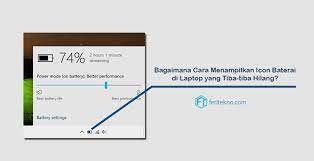 Jika laptop anda baterai nya tidak bisa dilepas atau baterai tanam, maka ️ saat peringatan muncul, klik opsi uninstall. Berhasil Cara Menampilkan Ikon Baterai Yg Hilang Di Laptop