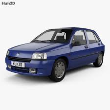 Explore the exterior design of the new renault clio. Renault Clio 5 Door Hatchback 1990 3d Model Vehicles On Hum3d