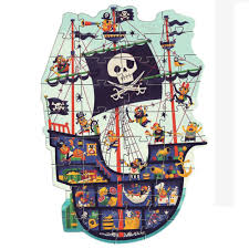 Large puzzles and lots of them! Djeco Giant Puzzles The Pirate Ship Dj07129 Kids Jigsaw Puzzles Crafts4kids