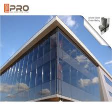 Ordinary glass is a poor conductor of heat. Heat Insulation Thermal Break Aluminum Curtain Wall Double Glazed