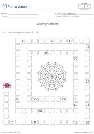 Each worksheet shows numbers in order, but has some missing for kids to fill in. Year 1 Printable Resources Free Worksheets For Kids Primaryleap Co Uk