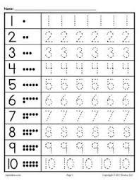 Individually, for homework, or with the whole class! Pre K Tracing Numbers Worksheets Preschool Worksheet Gallery