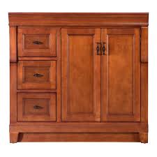 Home Decorators Collection Naples 36 In W Bath Vanity Cabinet Only In Warm Cinnamon With Left Han Vanity Cabinet Home Decorators Collection Marble Vanity Tops