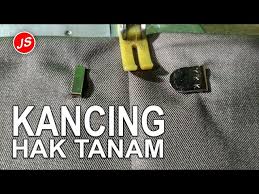 Cara membungkus kancing jepret dapat dilihat pada gambar berikut. Cara Menjahit Kancing Celana Hak Ketok Kancing Tanam Youtube