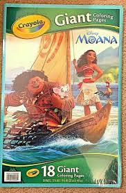 Each printable highlights a word that starts. Crayola Giant Coloring Pages Disney S Moana Features 18 W For Sale Online Ebay