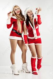 Monster high zomby gaga game 99%. Attractive Girls In Xmas Clothing Stock Photo Picture And Royalty Free Image Image 8544276