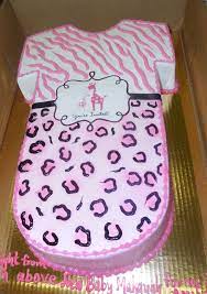 Calumet Bakery Baby Onsie With Cheetah Print And Zebra Print Baby Shower Cakes Baby Shower Food Baby Cake