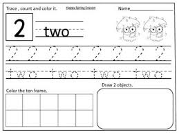 Spring Themed Number Practice Pages 1 20 Theme Number Words Practice