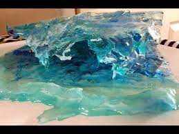 Resin Wave Sculptures Demonstration 1 Easy To Do Youtube