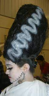 Brode Of Frankenstein Hair Bride Of Frankenstein Black Wig Hair