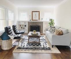 The kitchen's lofted ceilings helping bring in that farmhouse feel with the exposed wood and industrial stools. A Perfect Mix Of Mid Century Modern And Vintage Farmhouse Farm House Living Room Home Decor Mid Century Farmhouse