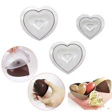 Cioccolatini a forma di cuore. 3 Formato 3d A Forma Di Cuore In Policarbonato Muffa Del Cioccolato Di San Valentino Giorno Della Caramella Pasticceria Strumenti Di Pasticceria Di Cottura Della Muffa Baking Pastry Tools Aliexpress