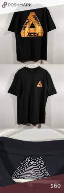 Palace X Bronze 56k Black Xl T Shirt Shirts Clothes Design Black Shirt