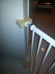 Child Safety Gates Flat Connection To Corner Of Wall Child Safety Gates Safety Gate Child Safety