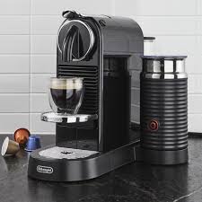 Nespresso By De Longhi Citiz Black Espresso Machine With Milk Frother Reviews Crate And Barrel Nespresso Milk Frother Espresso
