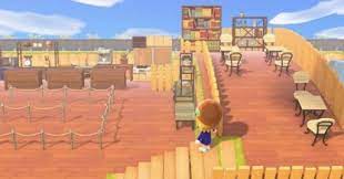 Why not make the door a design feature? Acnh Cafe Design Ideas Outdoor Cafe Guide Animal Crossing Gamewith