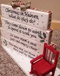 Just One Empty Chair Homemade Christmas Gifts Christmas In Heaven Poem Homemade Christmas