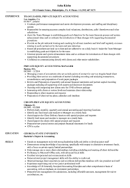 Private Equity Accounting Resume Samples Velvet Jobs