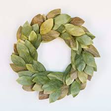 Magnolia pine berry outdoor 6ft. How To Make A Magnolia Leaf Wreath On The Cheap