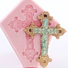 Silicone Victorian Cross Mold Mould For Fondant Gum Paste Etsy Victorian Cross Silicone Molds Craft Molds