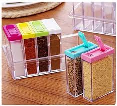 Large christmas ornament storage box with dual zipper closure. Spice Jar 6 Pcs Set Cereal Dispenser Easy Flow Storage Idle For Kitchen Storage Box Container At Rs 115 Piece Ceramic Jars Id 21808530912