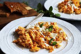 Greek Scrambled Eggs Recipe Nyt Cooking
