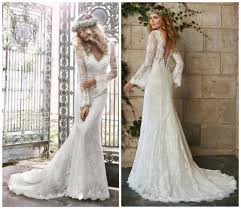 Long sleeve gowns are breathtaking, elegant and totally modern. Country Boho Lace Mermaid Wedding Dress Long Sleeves Flowers Sequin Bridal Gown For Sale Online Ebay