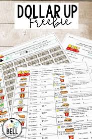 Chickfila menu money math + worksheets. Free Real World Money Skills Worksheets Money Math Worksheets Money Math Money Skills