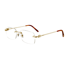 Double C Decor Solid Gold Cartier Glasses Men Fashion Eye Glasses Glasses Fashion