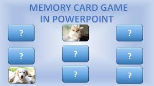 Memory Card Game In Powerpoint عمل لعبة بطاقات الذاكرة ببرنامج بوربوينت Youtube