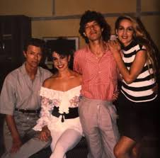 They had a daughter, jade, but the relationship soon soured and they divorced in 1978. David Bowie Melissa Hurley His Girlfriend At The Time Mick Jagger And Jerry Hall Pictured At Mick S Home On The Island Of Mustique Davidbowie