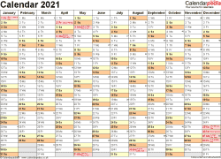 Free 2021 excel calendars templates. Calendar 2021 Uk Free Printable Microsoft Excel Templates