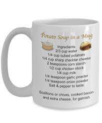 Potato Soup Recipe Mug Recipes Recipe Mug Recipe Soup Mugs Etsy In 2021 Mug Recipes Potato Soup Mugs