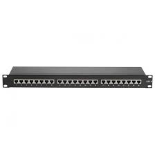 Panneau De Brassage 19 Cat 6 Stp Noir 24 Ports Connectique Rj45 Goobay Sur Materiel Net