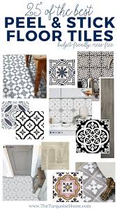 The Best Peel And Stick Floor Tile Ideas The Turquoise Home Peel And Stick Floor Floor Renovation Stick On Tiles