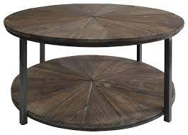 Southern enterprises konya 32 round urban industrial mobile coffee table. Crestview Jackson Round Metal And Rustic Wood Cocktail Table Industrial Coffee Tables By Gwg Outlet Houzz