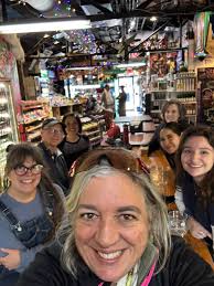 Plaza Midwood setup with friends and vendors