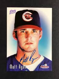 Matt Ryan Signed 1996 Best Baseball Card Auto Autograph