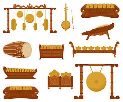 Untuk gamelan surakarta biasanya digunakan untuk pengiring gending karawitan, wayang orang, wayang kulit dan upacara keraton. 164 Gamelan Cliparts Stock Vector And Royalty Free Gamelan Illustrations