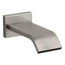 Luckily, removing and replacing your old tub spout is a cheap and easy project that doesn't require much equipment. Kohler K 14676 Bn Loure Wall Mount 9 3 4 Inch Bath Spout Vibrant Brushed Nickel Tools Home Improvement Bathroom Hardware Urbytus Com