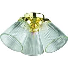 It is designed to fit mostly older ceiling fans. Incandescent Three Light Ceiling Fan Light Kit Tulip Polished Brass Hd Supply