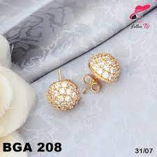 Anting Xuping Emas Tusuk Bola Bola Permata Zircon Lapis Emas 18k Ga 20 Perhiasan Xuping Lapis Emas 18k Awet Dan Tahan Lama Pancar Anting Anting Stud Permata