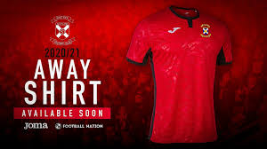 Likes a bit of rugby too. East Fife Fc 2020 21 Joma Away Shirt The Kitman