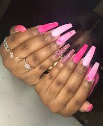 For a straightforward and cute acrylic nail design, french tip your nails white but the rest of your roots nude. Pin By Kashybabe On Nails Long Acrylic Nails Coffin Long Acrylic Nails Shiny Nails Designs
