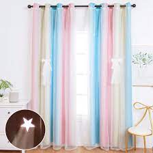 We did not find results for: Amazon Com Unistar 2 Panels Blackout Stars Curtains For Kids Girls Bedroom Aesthetic Living Room Decor Colorful Double Layer Star Cut Out Stripe Pink Rainbow Window Wall Home Decoration Curtain W52 X L63