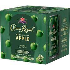 Pour in 1 shot of crown royal. Crown Royal Washington Apple Whisky Cocktail 4pk 12 Fl Oz Cans Target