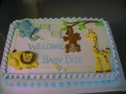 Baby Shower Cakes Baby Shower Cakes For Boys Animal Baby Shower Cake Baby Shower Sheet Cakes