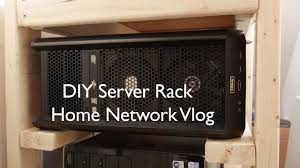 diy server rack home network vlog