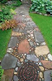 Creative Garden Path Ideas Rock Garden Landscaping Mosaic Walkway Garden Paths