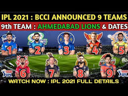 We will be taking you through to see each team jersey of the teams. Ipl 2021 Bcci Announces 9 Teams Of Ipl 2021 New Team Name New Captains New Squad Venues Youtube